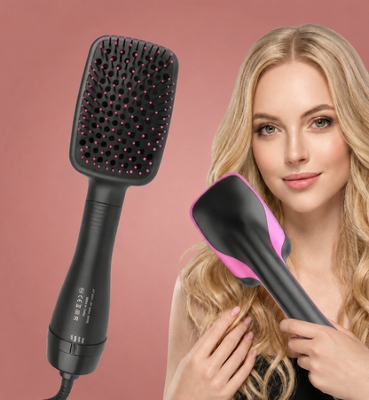 Two-in-one Hot Air Comb Multifunctional Hair Dryer, Hot-selling Dry And Wet Dual-use Lazy Curling Iron